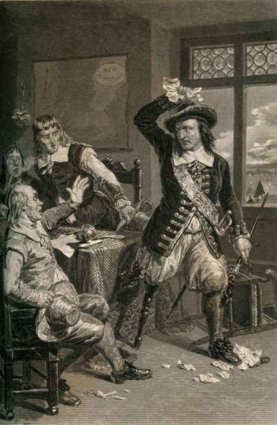 Gouverneur Stuyvesant zerstört die Aufforderung zur Kapitulation, 1877 von Unbekannt