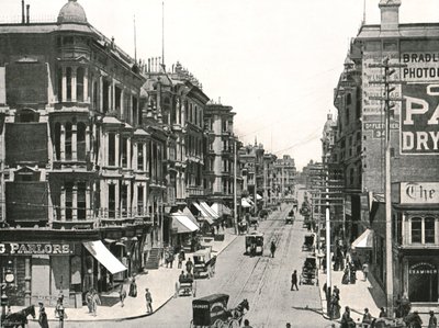 Grant Avenue Blick nach Norden von der Market Street, San Francisco, USA, 1895 von Unbekannt