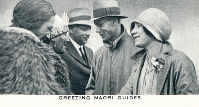 Begrüßung der Maori-Führer, 1927 1937 von Unbekannt