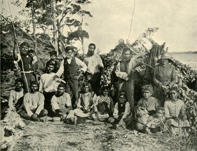Gruppe von Aborigines, Lake Tyers, Victoria, Australien, 1901 von Unbekannt