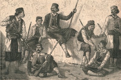 Gruppe von Montenegrinern, ca. 1879 von Unbekannt
