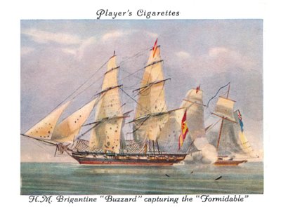 H.M. Brigantine Buzzard erobert die Formidable, 1936 von Unbekannt