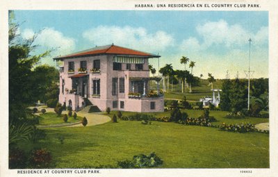 Habana: Eine Residenz im Country Club Park, ca. 1910 von Unbekannt