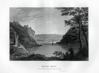 Harpers Ferry, Zusammenfluss der Shenandoah und Potomac Flüsse, West Virginia, USA, 1855 von Unbekannt