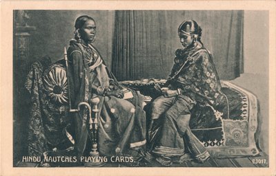 Hindu Nautches Spielkarten, ca. 1910 von Unbekannt