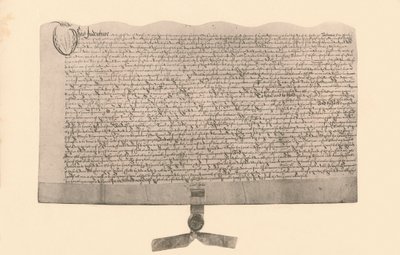 Vertrag über den Verkauf von Land, unterzeichnet von Guy Fawkes, frühes 17. Jahrhundert, 1901 von Unbekannt