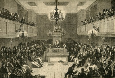 Innenraum des Unterhauses, 1834, 1881 von Unbekannt