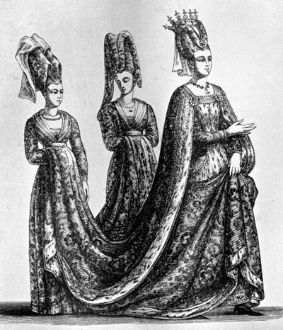 Isabella von Bayern mit gegabeltem Kopfschmuck von Unbekannt