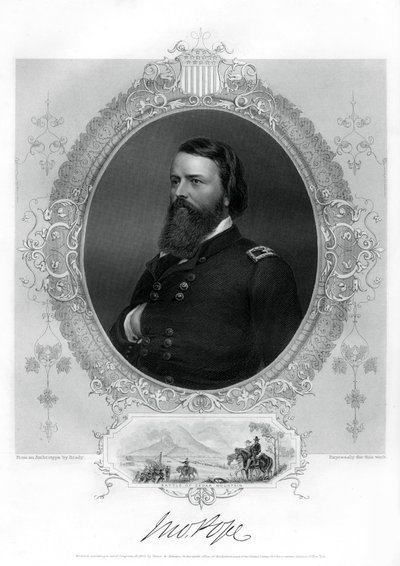 John Pope, Unionsgeneral im amerikanischen Bürgerkrieg, 1862-1867 von Unbekannt