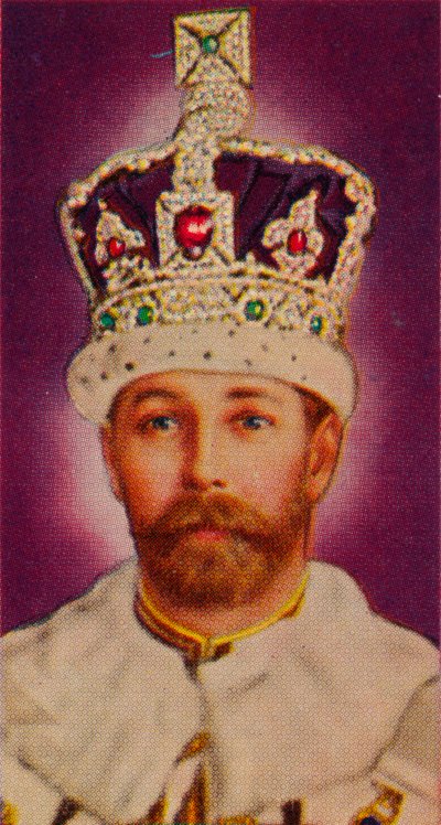 König Georg V. bei seiner Krönung, 1911 von Unbekannt