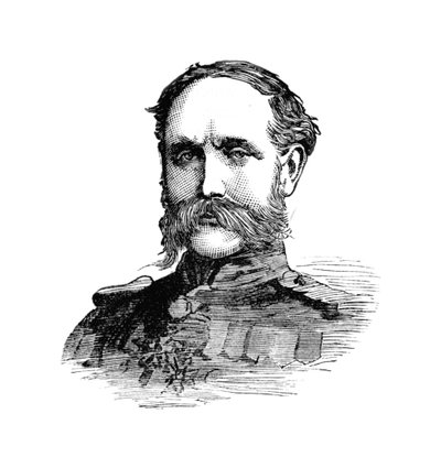 Generalleutnant Willis, Kommandeur der Ersten Division, um 1882 von Unbekannt