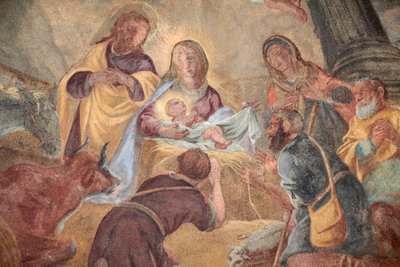 Loreto-Kirche; Geburt Christi Gemälde, Prag, Tschechien von Unbekannt