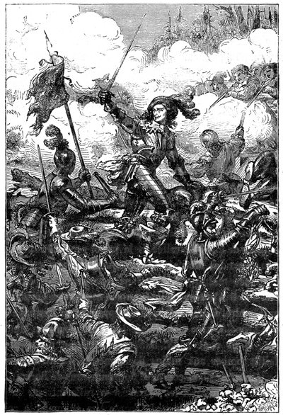 Louis II. de Bourbon, Prinz von Condé in der Schlacht von Freiburg, 1898 von Unbekannt