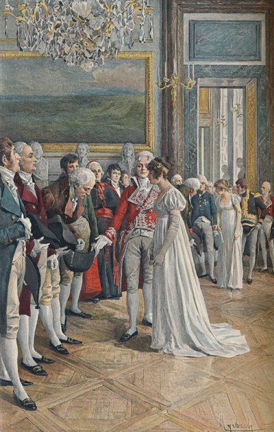 Madame Bonaparte empfängt Botschafter in den Tuilerien, 1896 von Unbekannt
