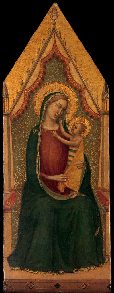 Madonna und Kind auf dem Thron, ca. 1335-39 von Unbekannt