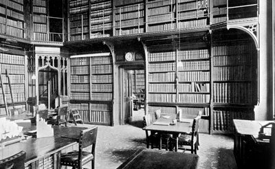 Kartenraum, Bibliothek des House of Commons, Palace of Westminster, London, um 1905 von Unbekannt