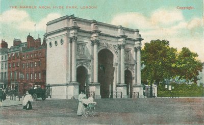 Marble Arch, Hyde Park, London von Unbekannt