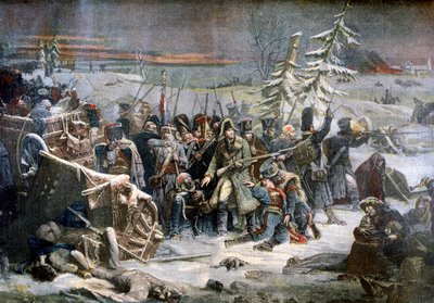 Marschall Ney während des Rückzugs aus Russland, 1812, 1894 von Unbekannt