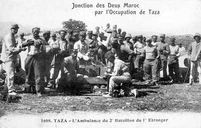 Medizinisches Personal des 2. Bataillons der französischen Fremdenlegion, Taza, Marokko, 1904 von Unbekannt