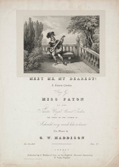 Triff mich, mein Liebster!, 1800er von Unbekannt