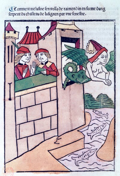 Melusine fliegt davon, 1478 von Unbekannt