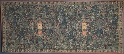 Millefleurs-Wandteppich mit Medici-Wappen, 1520er von Unbekannt
