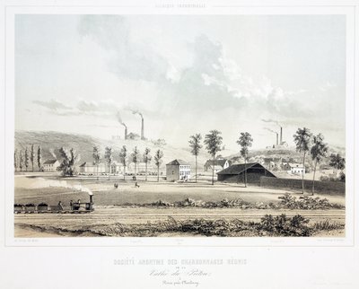 Bergbau, Kohle Vallee du Pieton United Coalmining Co Ltd, Belgien von Unbekannt