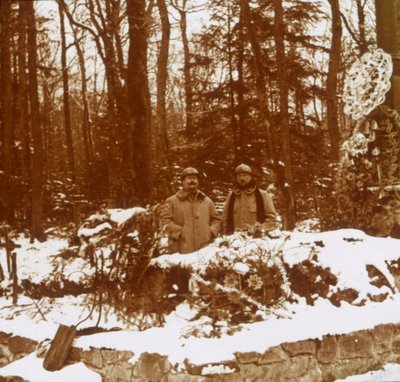 Denkmal der Jäger, Col de la Chipotte, Ostfrankreich, um 1914-1918 von Unbekannt