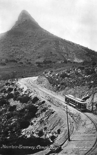 Bergbahn, Camps Bay, Kapstadt, Südafrika, 1917 von Unbekannt
