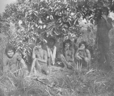 Nambikwara-Indianer des Staates Matto Grosso, befriedet von Oberst Rondon, aber noch nicht vollständig von Unbekannt