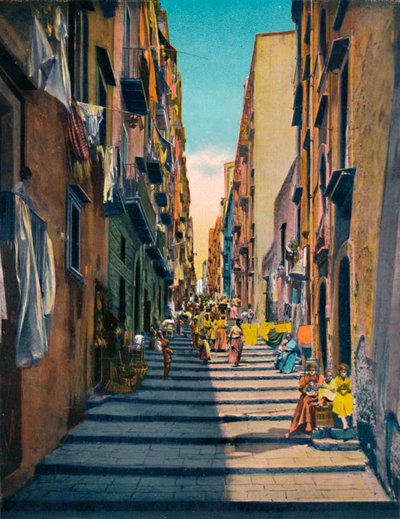 Neapel - Pallonetti Santa Lucia, ca. 1900 von Unbekannt