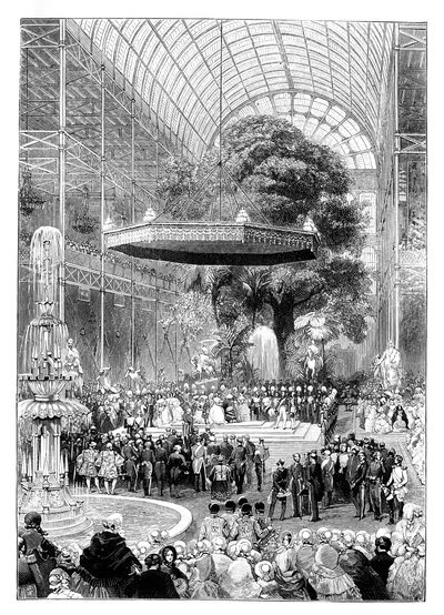 Eröffnung der Großen Ausstellung, Hyde Park, London, 1851, 1888 von Unbekannt