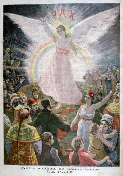 Unsere Hoffnung für das neue Jahr: Frieden, 1894 von Unbekannt