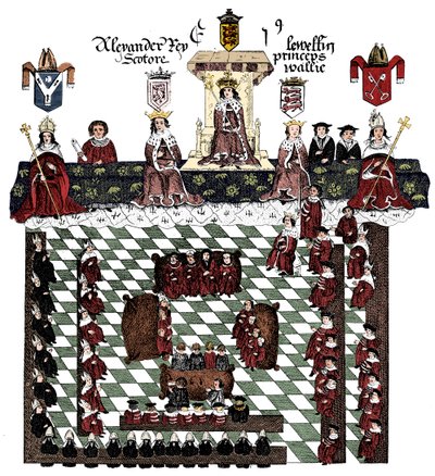 Parlament von Edward I., 13. Jahrhundert, um 1905 von Unbekannt