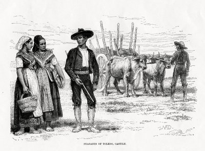 Bauern von Toledo, Castilla-La Mancha, Spanien, 1879 von Unbekannt