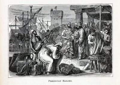Phönizische Seeleute, 1882 von Unbekannt