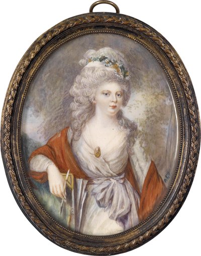 Porträt der Kaiserin Maria Fjodorowna Sophie Dorothea von Württemberg 1759-1828, frühes 19. Jahrhundert von Unbekannt