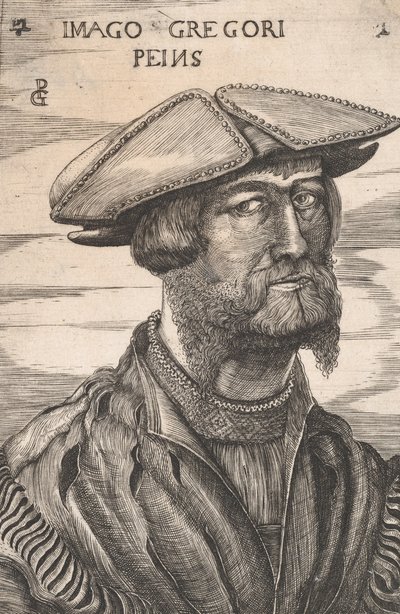 Porträt von Georg Pencz Imago Gregori Peins von Unbekannt