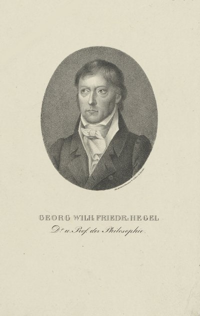 Porträt von Georg Wilhelm Friedrich Hegel 1770-1831 von Unbekannt