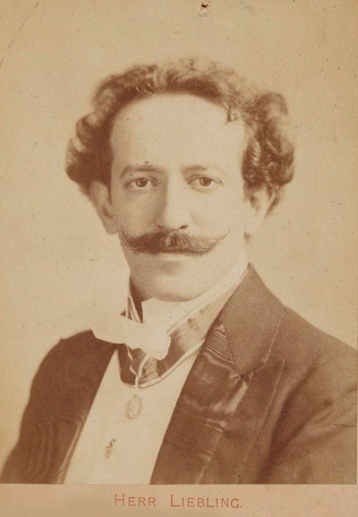 Porträt des Pianisten und Komponisten Georg Liebling 1865-1946, ca. 1900 von Unbekannt