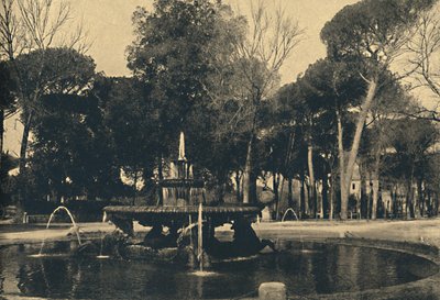 Rom - Villa Borghese - Brunnen der Seepferdchen, 1910 von Unbekannt