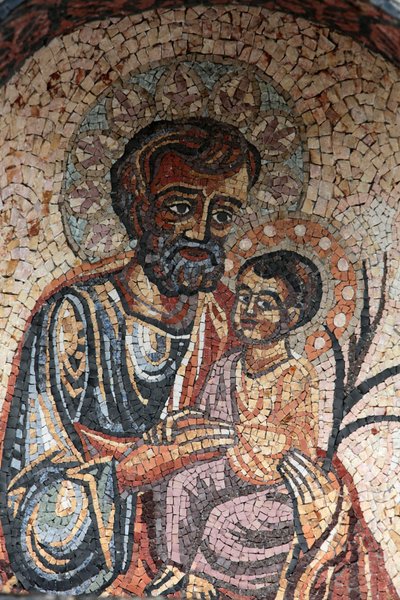 Heiliger Josef und Jesus, Cotignac, Frankreich von Unbekannt