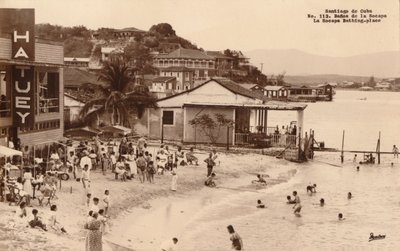 Santiago de Cuba. La Socapa Badeplatz, Kuba, ca. 1900er Jahre von Unbekannt