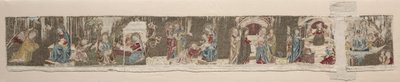 Szenen aus dem Leben der Jungfrau, von einem bestickten Altarfrontal, 1330er oder 1340er Jahre von Unbekannt