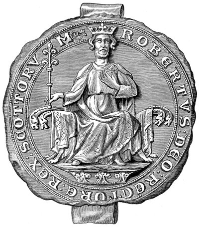 Siegel von Robert the Bruce, König von Schottland, 14. Jahrhundert 1892 von Unbekannt