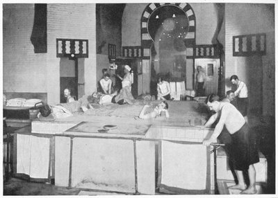 Shampoo-Raum in einem türkischen Bad, 76 Jermyn Street, Piccadilly, London, um 1903 von Unbekannt