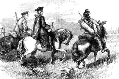 Sir Alexander Cuming auf dem Weg zu den Cherokee, South Carolina von Unbekannt