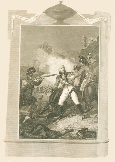 Sir Ralph Abercrombie in der Schlacht von Alexandria, 1801 von Unbekannt
