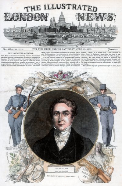 Sir Robert Peel, 1850 von Unbekannt