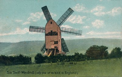 Six Swift Windmühle, Kingston, bei Lewes, Sussex, um 1905 von Unbekannt